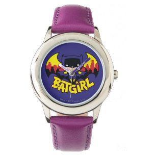 Chibi Batgirl with Gotham Skyline & Logotyp Armbandsur