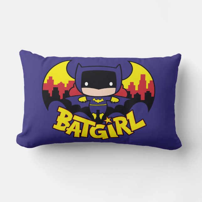Chibi Batgirl with Gotham Skyline & Logotyp Lumbarkudde (Framsida)