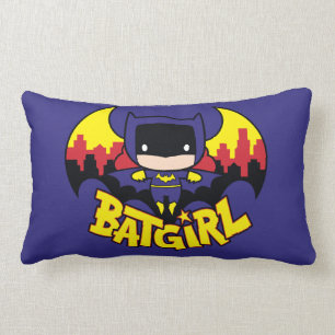 Chibi Batgirl with Gotham Skyline & Logotyp Lumbarkudde