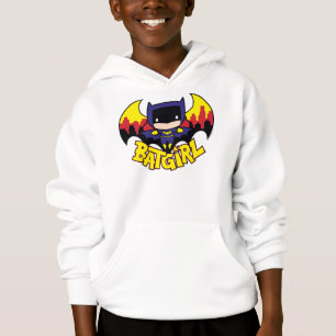 Chibi Batgirl with Gotham Skyline & Logotyp T-shirt