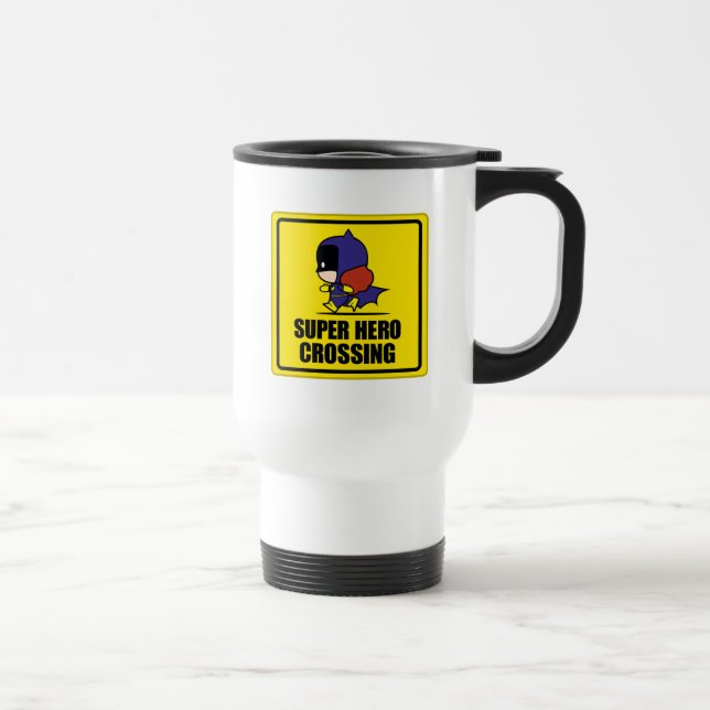 Chibi Batkvinna Toppen Hero Crossing Sign Resemugg (Höger)