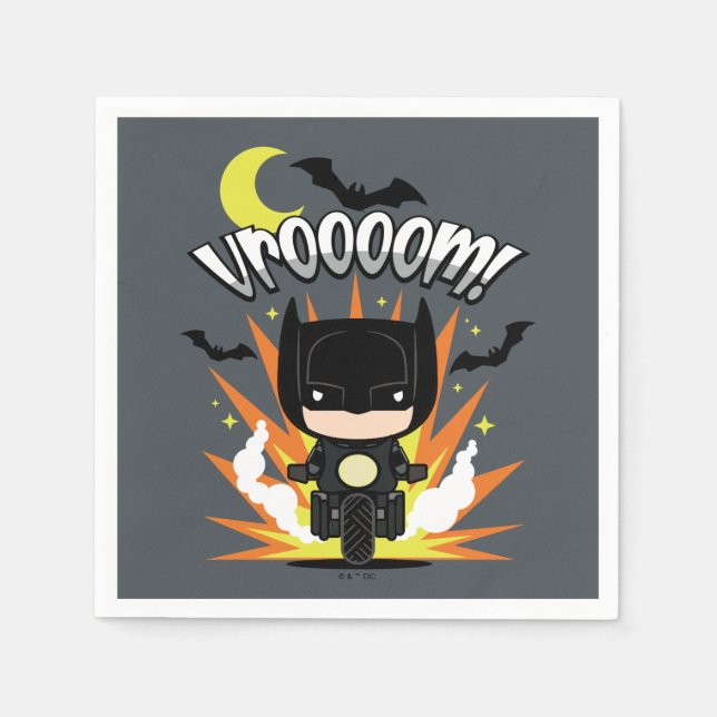 Chibi Batman Batcle Pappersservett (Framsidan)