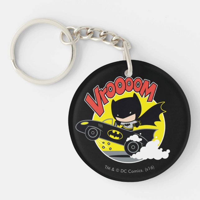 Chibi Batman i Batmobile (Framsidan)