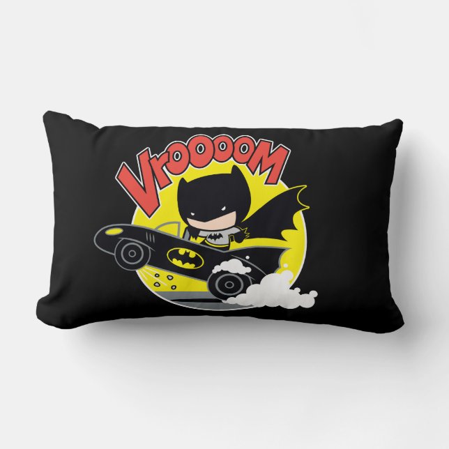 Chibi Batman i Batmobile Lumbarkudde (Framsida)