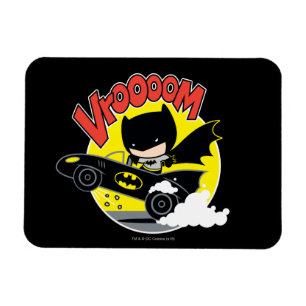 Chibi Batman i Batmobile Magnet