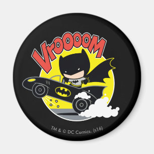 Chibi Batman i Batmobile Magnet