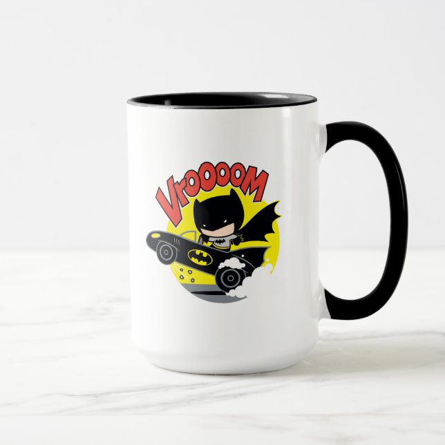 Chibi Batman i Batmobile Mugg (Höger)