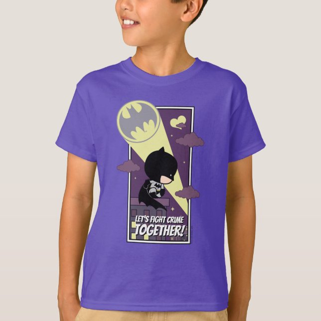 Chibi Batman - Låt oss bekämpningen av brott tills T Shirt (Framsida)