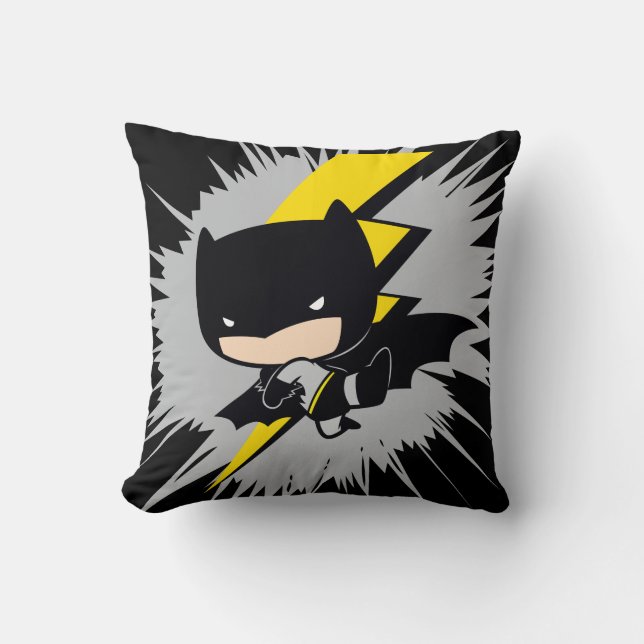 Chibi Batman Lightning Kick Kudde (Framsida)