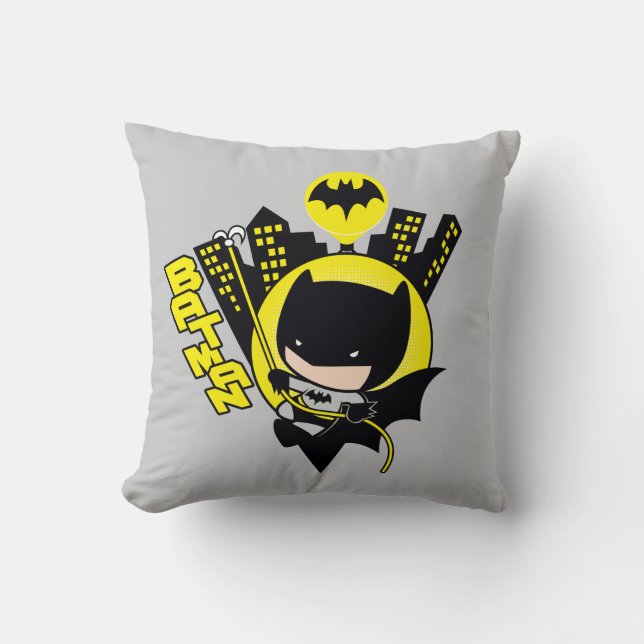 Chibi Batman Scaling the City Kudde (Framsida)