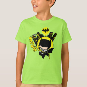Chibi Batman Scaling the City Tee Shirt
