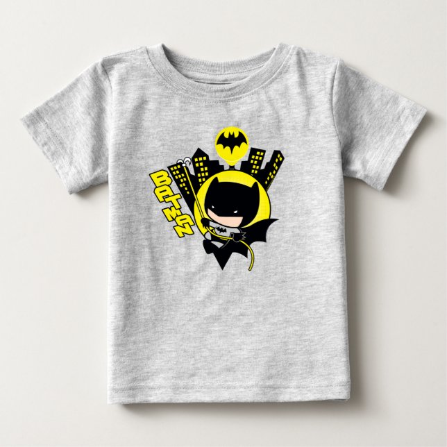 Chibi Batman Scaling the City Tröja (Framsida)