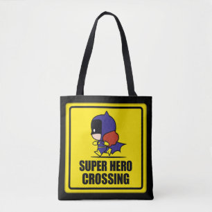 Chibi Batwomen Toppen Hero Crossing Sign Tygkasse