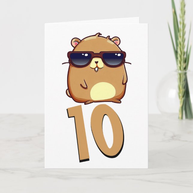 Chibi bebis grön drake kort (Framsida)