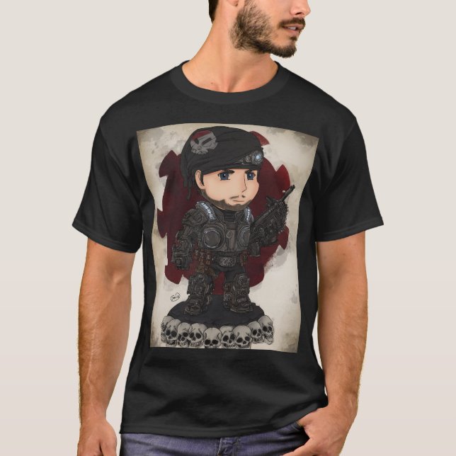 Chibi bepansrad COG-stil soldat  T Shirt (Framsida)