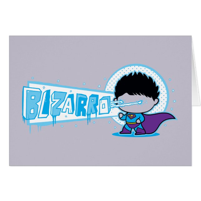 Chibi Bizarro Arctic Vision Hälsningskort (Framsidan Horizontal)