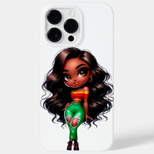 Chibi Black Girl Ipone Fodral