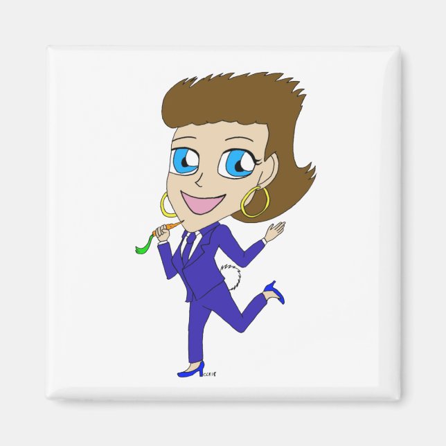 chibi bunny svan magnet (Framsidan)