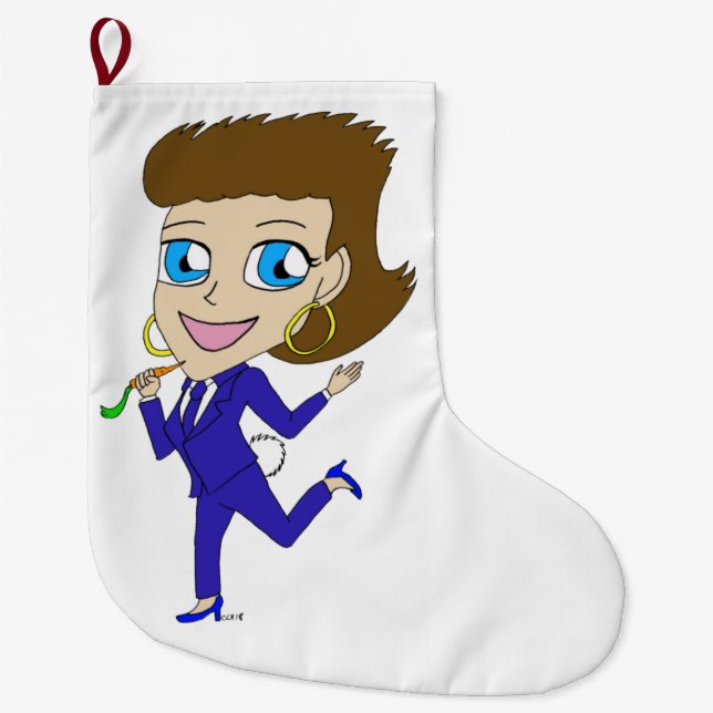 chibi bunny svan stor julstrumpa (Framsidan)