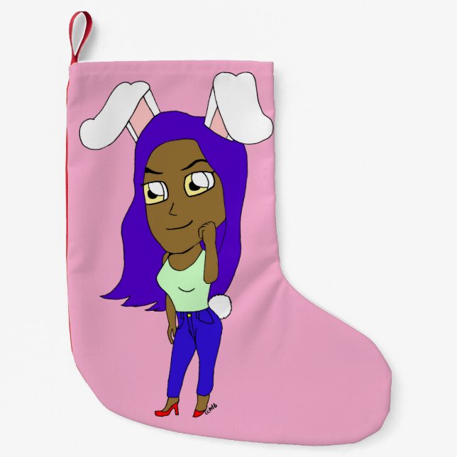 Chibi Bunnyflicka Liten Julstrumpa (Framsidan)