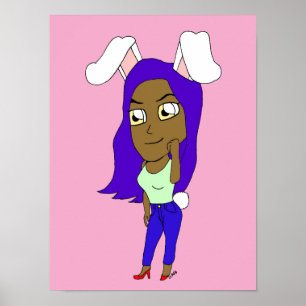 Chibi Bunnyflicka Poster