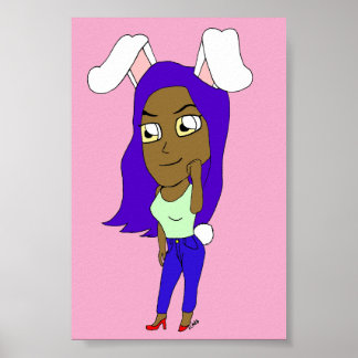 Chibi Bunnyflicka Poster