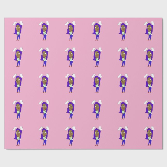 Chibi Bunnyflicka Presentpapper (Platt)