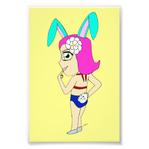 chibi bunnygirl fototryck