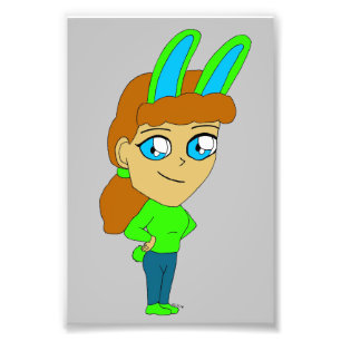 chibi bunnygirl fototryck