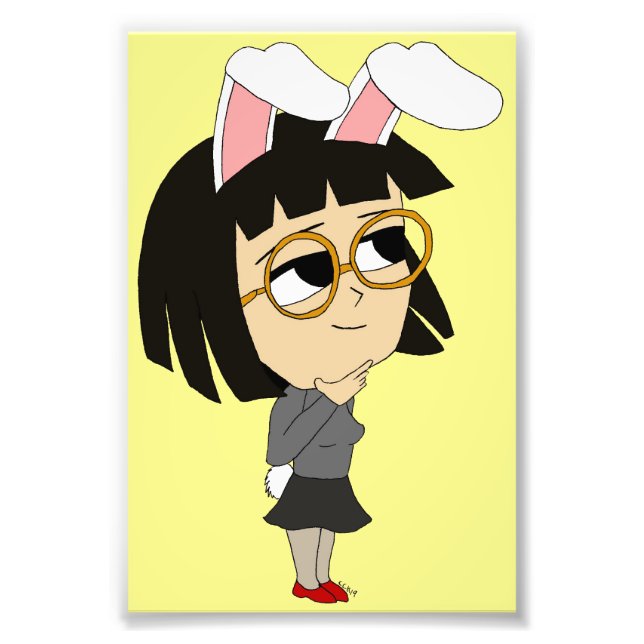 chibi bunnygirl fototryck (Framsidan)