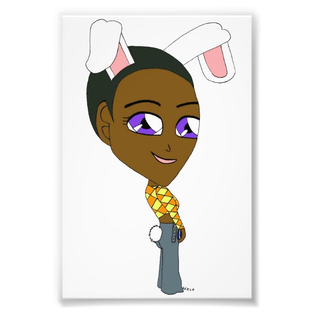 chibi bunnygirl fototryck (Framsidan)