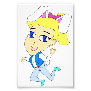 chibi bunnygirl fototryck