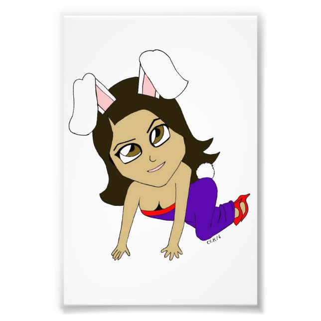 chibi bunnygirl fototryck (Framsidan)