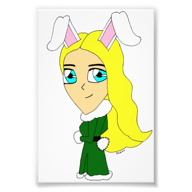 chibi bunnygirl fototryck (Framsidan)