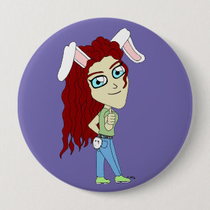 Chibi Bunnygirl ge tummen upp Knapp