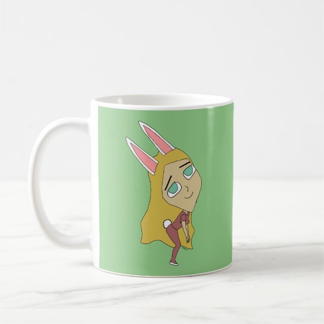 chibi bunnygirl kaffemugg (Vänster)