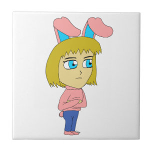 chibi bunnygirl kakelplatta