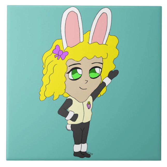 chibi bunnygirl kakelplatta (Framsidan)