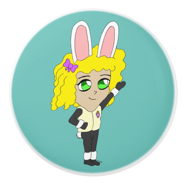 chibi bunnygirl knopp (Framsidan)