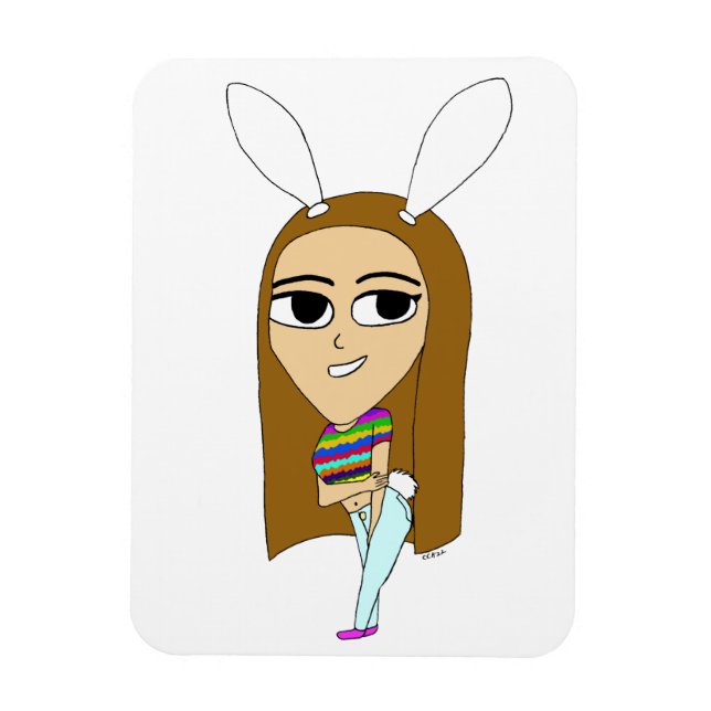 chibi bunnygirl magnet (Vertikal)