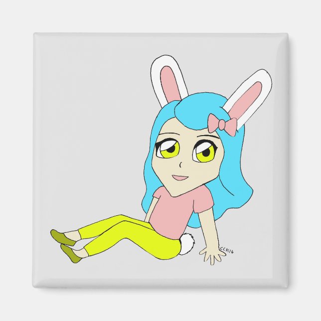 chibi bunnygirl magnet (Framsidan)