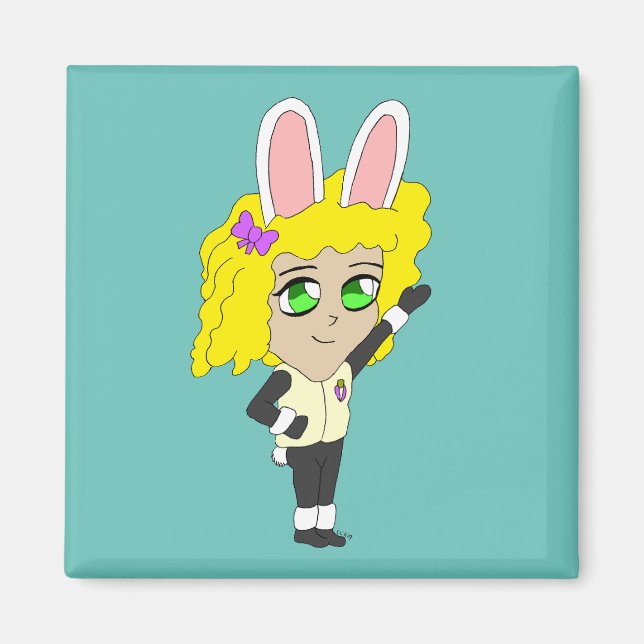 chibi bunnygirl magnet (Framsidan)