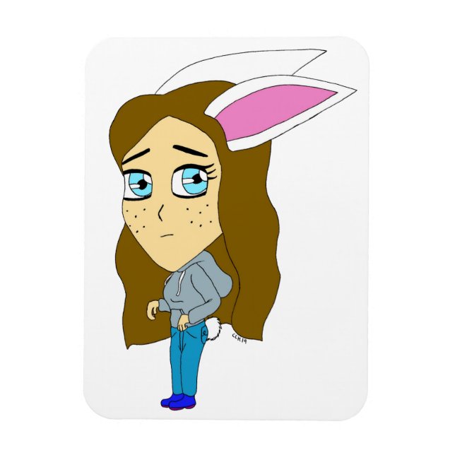 chibi bunnygirl magnet (Vertikal)
