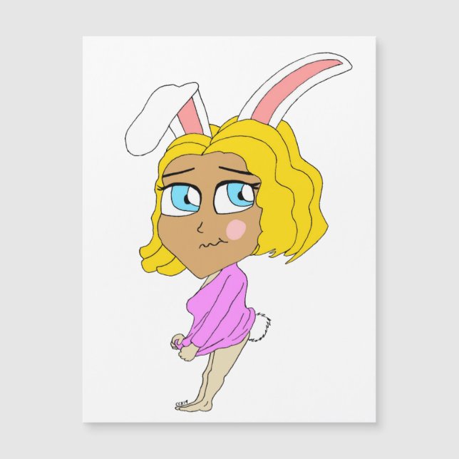chibi bunnygirl magnet (Framsida)
