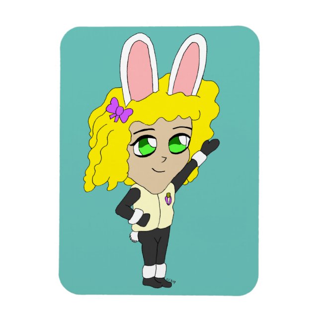 chibi bunnygirl magnet (Vertikal)