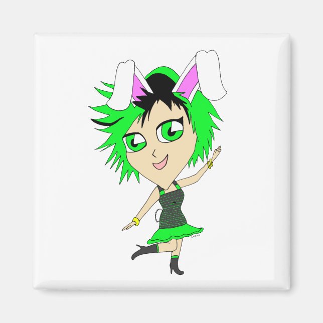 chibi bunnygirl magnet (Framsidan)