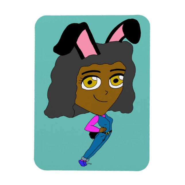 chibi bunnygirl magnet (Vertikal)