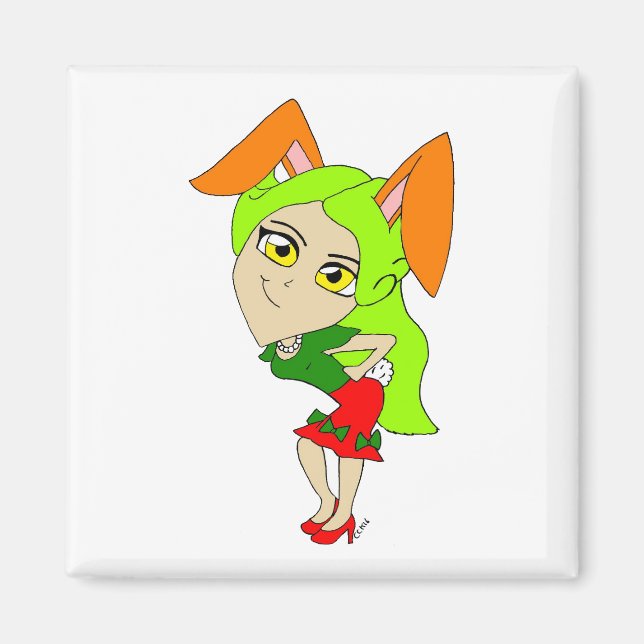 chibi bunnygirl magnet (Framsidan)
