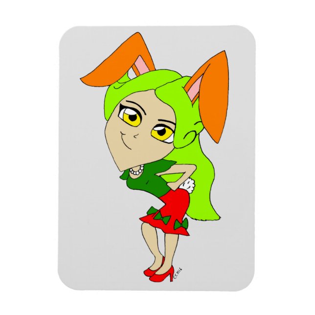 chibi bunnygirl magnet (Vertikal)