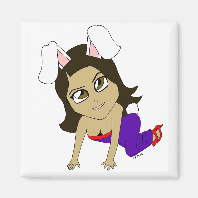 chibi bunnygirl magnet (Framsidan)
